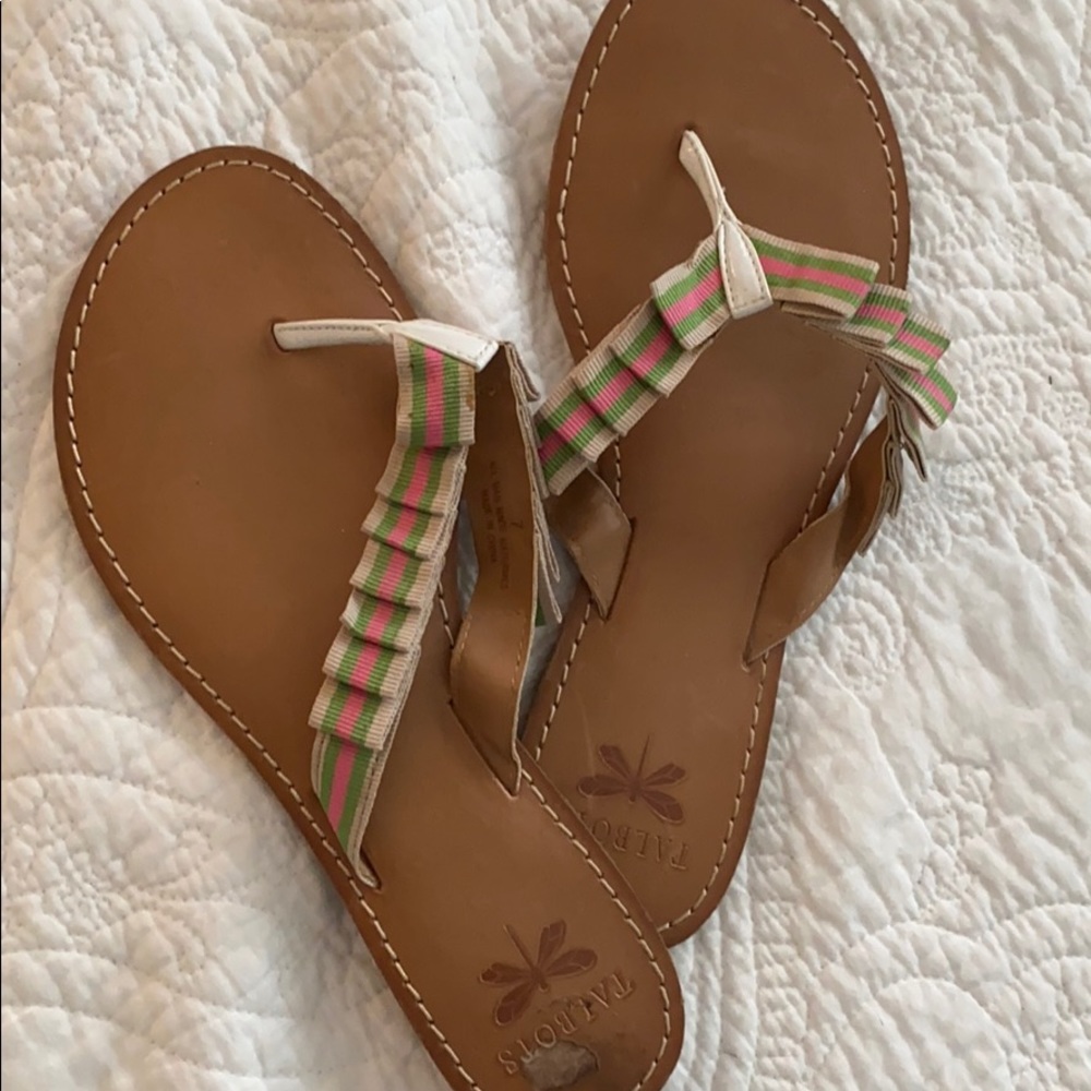 Talbots Ribbon Sandals 🎀💚💗 - Picture 3 of 5